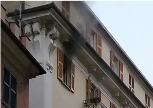 La casa di Sampierdarena andata in fiamme la settimana scorsa