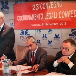Corrado Sforza Fogliani (primo a sinistra)