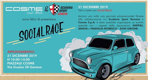 'Social Race': a Molassana una gara speciale organizzata da Cosme