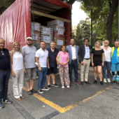 Da Genova parte il ventesimo carico umanitario per l’Ucraina (video)