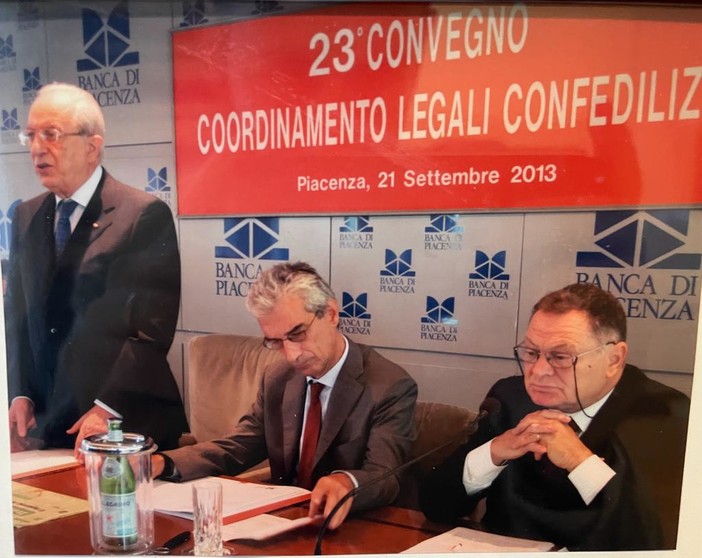 Corrado Sforza Fogliani (primo a sinistra)
