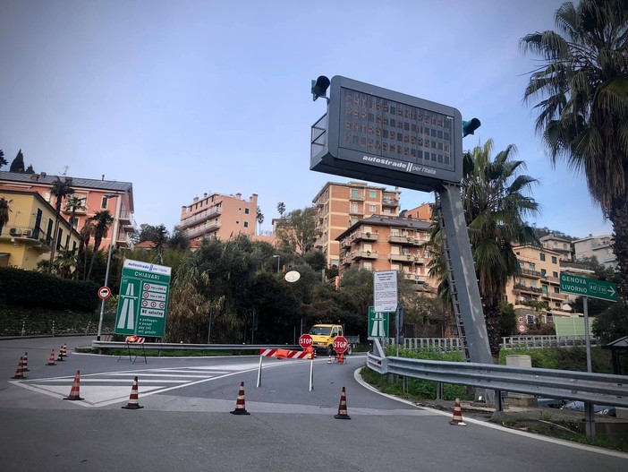 A12, chiude l’uscita di Chiavari per 47 giorni: via ai lavori sulle barriere di sicurezza
