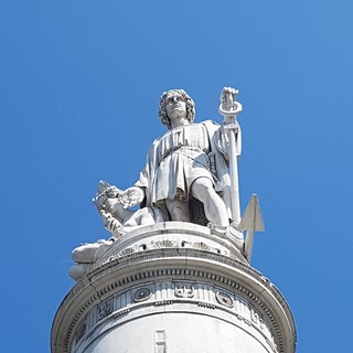 Genova, monumento a Cristoforo Colombo in Piazza Principe