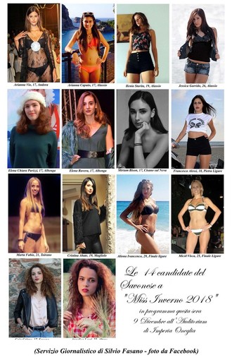 Anche dalle province di Savona e Genova arrivano le concorrenti di "Miss Inverno" a Oneglia Anche dalle province di Savona e Genova arrivano le concorrenti di "Miss Inverno" a Oneglia