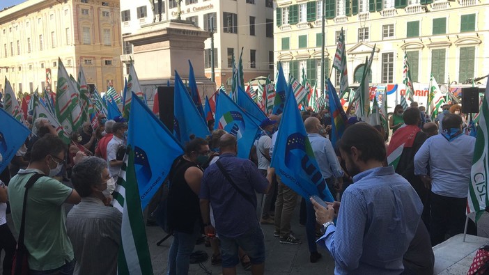 Sospesa la manifestazione in Confindustria organizzata da Filcams Cgil Genova, Fisascat Cisl Liguria e Genova e Uiltrasporti Liguria