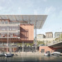 Un render del futuro Centro del Mare progettato da Renzo Piano Un render del futuro Centro del Mare progettato da Renzo Piano