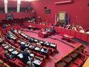La Sala Rossa, sede del consiglio comunale di Genova La Sala Rossa, sede del consiglio comunale di Genova