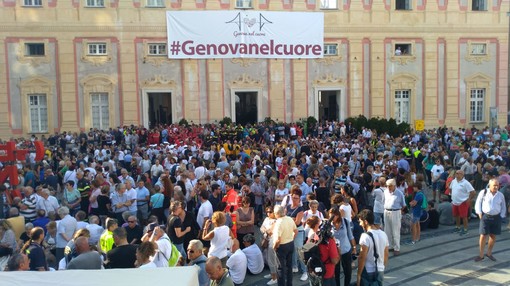 Solenghi durante la commemorazione cita Cechov: &quot;Genova è la città più bella del mondo&quot;