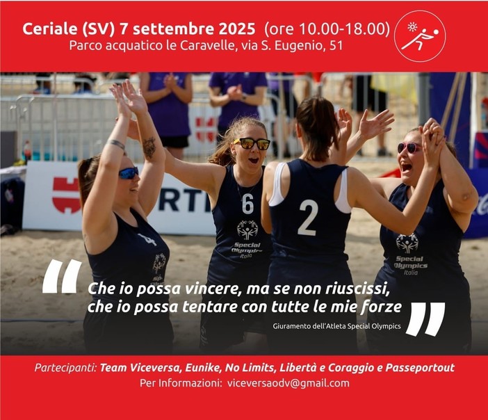 Al Parco Caravelle torneo Beach Volley Special Olympics