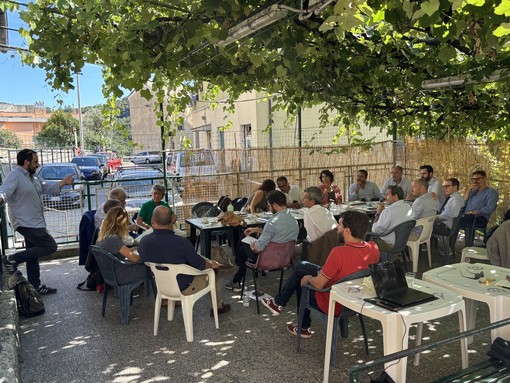 La riunione del centrosinistra regionale a Quezzi