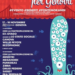 "Un concerto per Genova": due giornate con i big della musica per le vittime del ponte