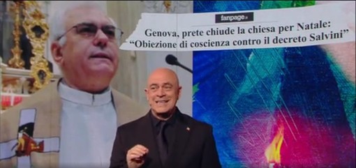 Crozza su Don Paolo: &quot;Noi genovesi siamo forti, abbiamo inventato anche i preti che protestano contro Salvini&quot;