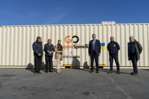 Partito da Genova un convoglio umanitario alla volta di Odessa (Foto) Partito da Genova un convoglio umanitario alla volta di Odessa (Foto)