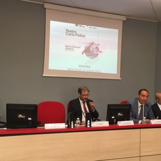 Savona, presentato in Banca Carige il programma 2018/2019 del Teatro Carlo Felice: ritorna dopo 17 anni l’Aida