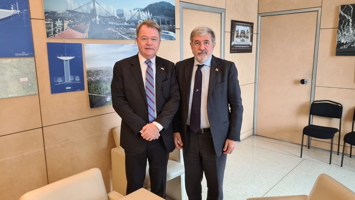 Il sindaco Bucci ha incontrato il console Usa a Milano Robert Needham