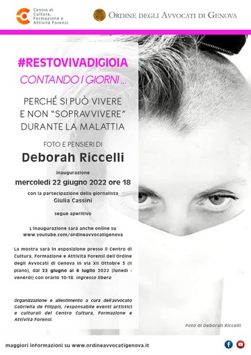 Deborah Riccelli inaugura la sua mostra fotografica: 60 scatti per raccontare la malattia