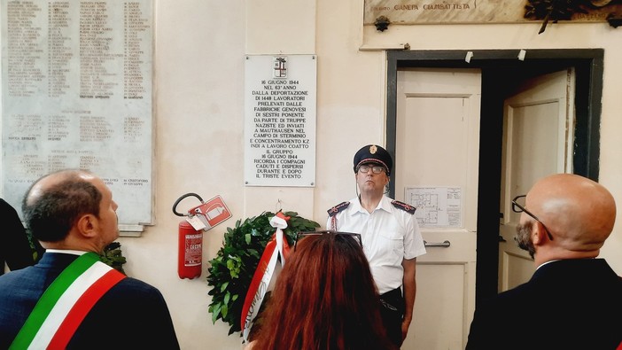 Sestri Ponente, la commemorazione della deportazione di mille e cinquecento operai genovesi