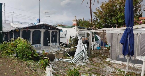 Maltempo sul Tigullio, i danni di grandine e il fenomeno "downburst"