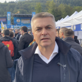 Edoardo Rixi a Pontida Edoardo Rixi a Pontida