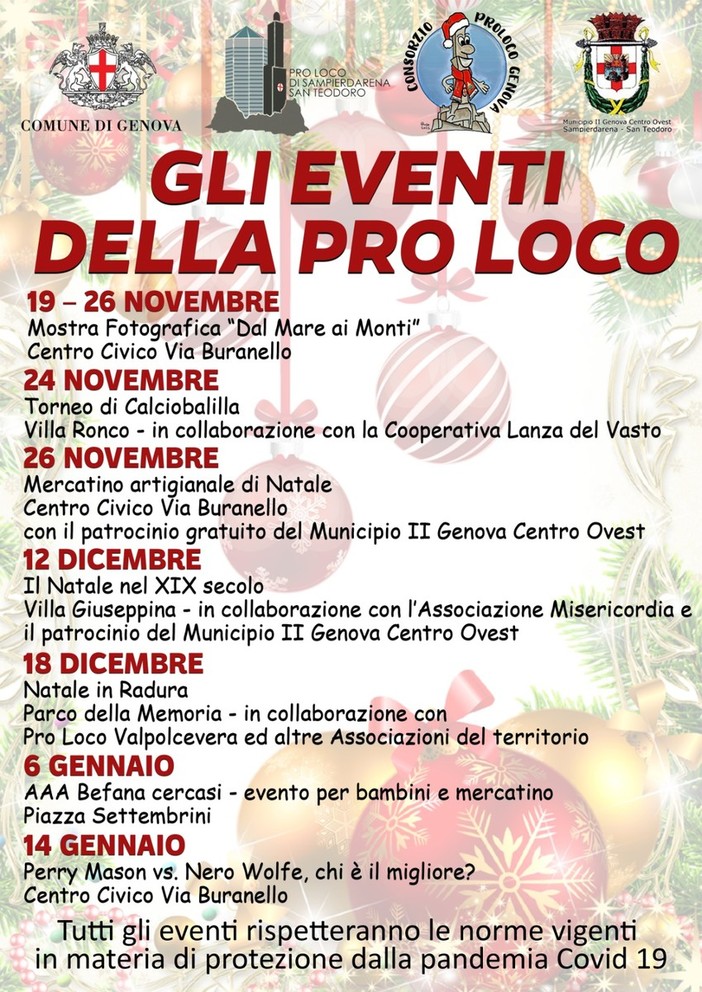 La Pro Loco di Sampierdarena e San Teodoro traghetta la zona dal passato al futuro, con iniziative sul territorio da non perdere La Pro Loco di Sampierdarena e San Teodoro traghetta la zona dal passato al futuro, con iniziative sul territorio da non perdere