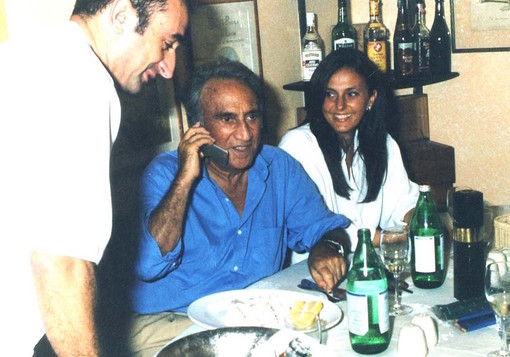Emilio Fede e Rosanna Piturru ad Alassio - Foto Fasano Emilio Fede e Rosanna Piturru ad Alassio - Foto Fasano