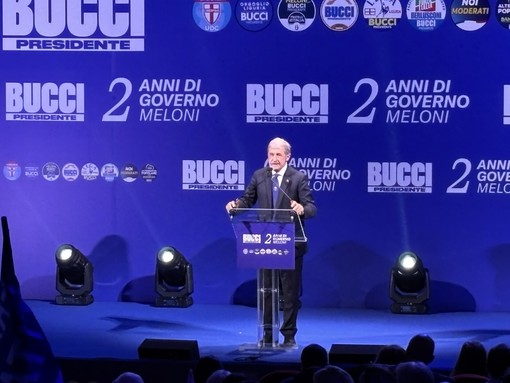 Elezioni regionali, Marco Bucci chiude la campagna elettorale e sogna in grande: “La Liguria sia la più grande regione del Mediterraneo” Elezioni regionali, Marco Bucci chiude la campagna elettorale e sogna in grande: “La Liguria sia la più grande regione del Mediterraneo”