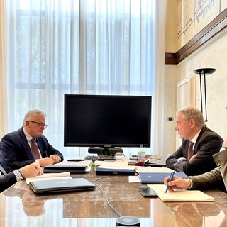 Lavoro, assessori liguri a Roma ricevuti dal ministro delle Imprese e del Made in Italy Adolfo Urso Lavoro, assessori liguri a Roma ricevuti dal ministro delle Imprese e del Made in Italy Adolfo Urso