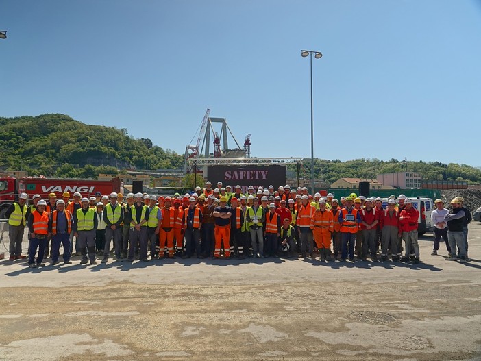 Giornata mondiale per la Salute e la Sicurezza sul Lavoro: evento informativo sul cantiere del Morandi