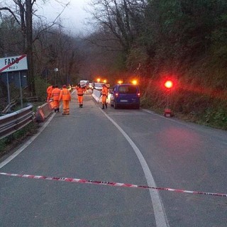 Maltempo, sbloccata la viabilità in Val Varenna, senso unico alternato sulla statale del Turchino