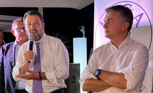 Festa della Lega ad Arenzano, Matteo Salvini: “La Gronda? È in cima alle priorità, ma il progetto va aggiornato”