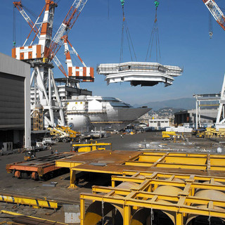 Presentazione della Seabourn Oviation a Fincantieri di Sestri Ponente, Toti: "Gioiello di cui siamo orgogliosi"