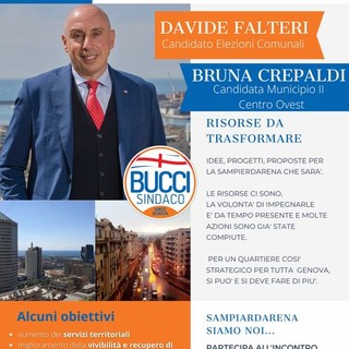 Falteri al Centro Civico Buranello: “Con gli abitanti del quartiere per la Sampierdarena di domani”