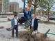 L'assessore Massimo Ferrante e il dirigente Giacomo Gallarati al cantiere di piazzale Kennedy L'assessore Massimo Ferrante e il dirigente Giacomo Gallarati al cantiere di piazzale Kennedy