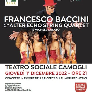 Francesco Baccini arriva a Camogli con il suo spettacolo &quot;Archi e Frecce&quot;