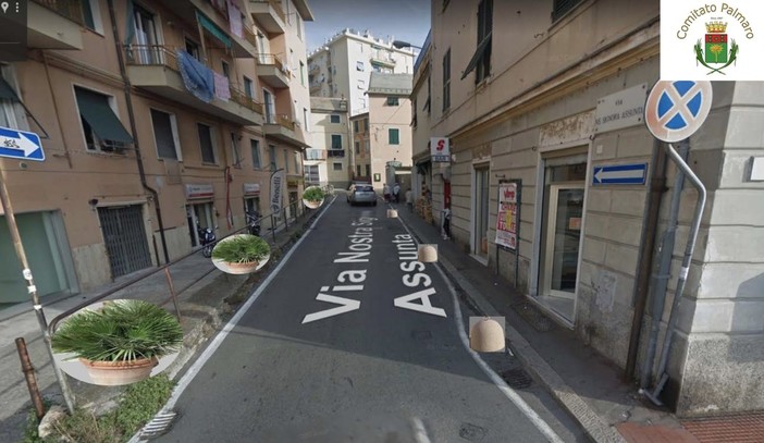 Panchine e fioriere: Palmaro si rifà il look