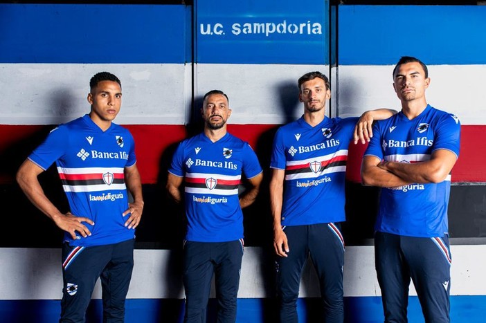Sulle magliette di Samp e Spezia torna lo sponsor "LamiaLiguria"