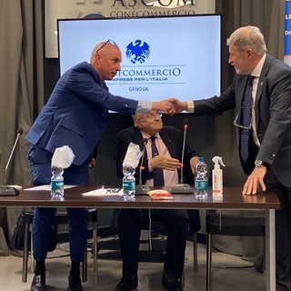 Falteri presenta il suo programma in Confcommercio: al centro "Porto, occupazione e valorizzazione del territorio" (Video)