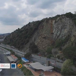 Frana di Arenzano loc. Pizzo - vista dal drone dell'Università di Genova - Fondazione Cima
