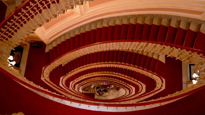 Lo scalone dell'Hotel Bristol - aperto per le Giornate FAI di primavera