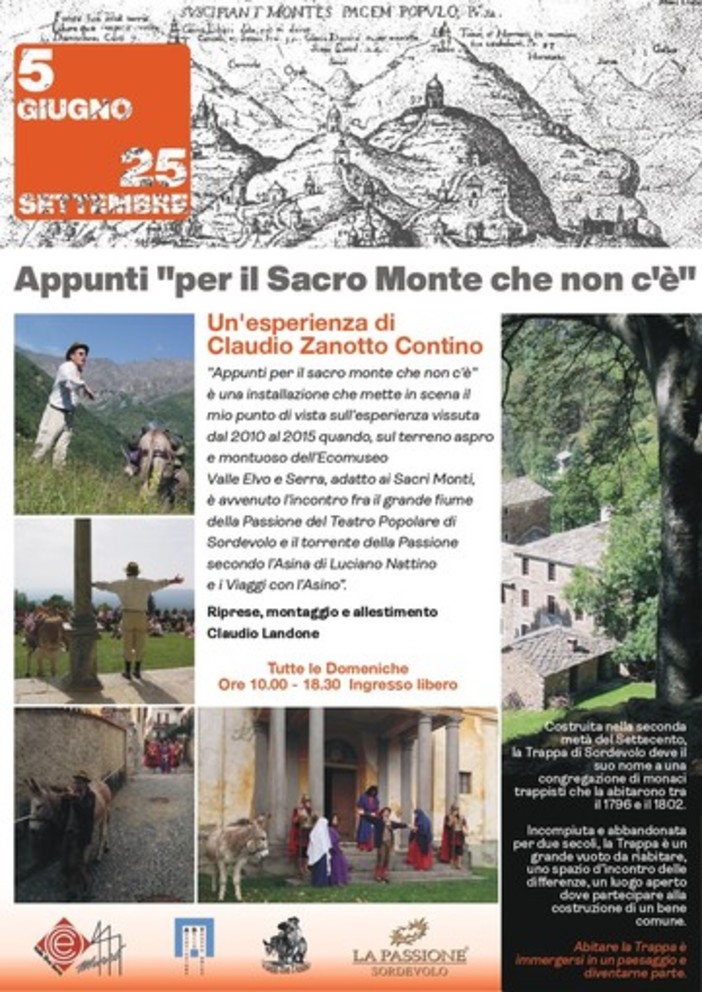 Passione 2022, alla Trappa di Sordevolo in provincia di Biella, &quot;Appunti per il Sacro Monte che non c'è&quot;