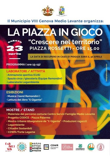 Foce, ecco ‘La piazza in gioco’: una giornata di festa in piazza Rossetti