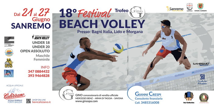 Torna la grande estate del beach volley italiano a Sanremo