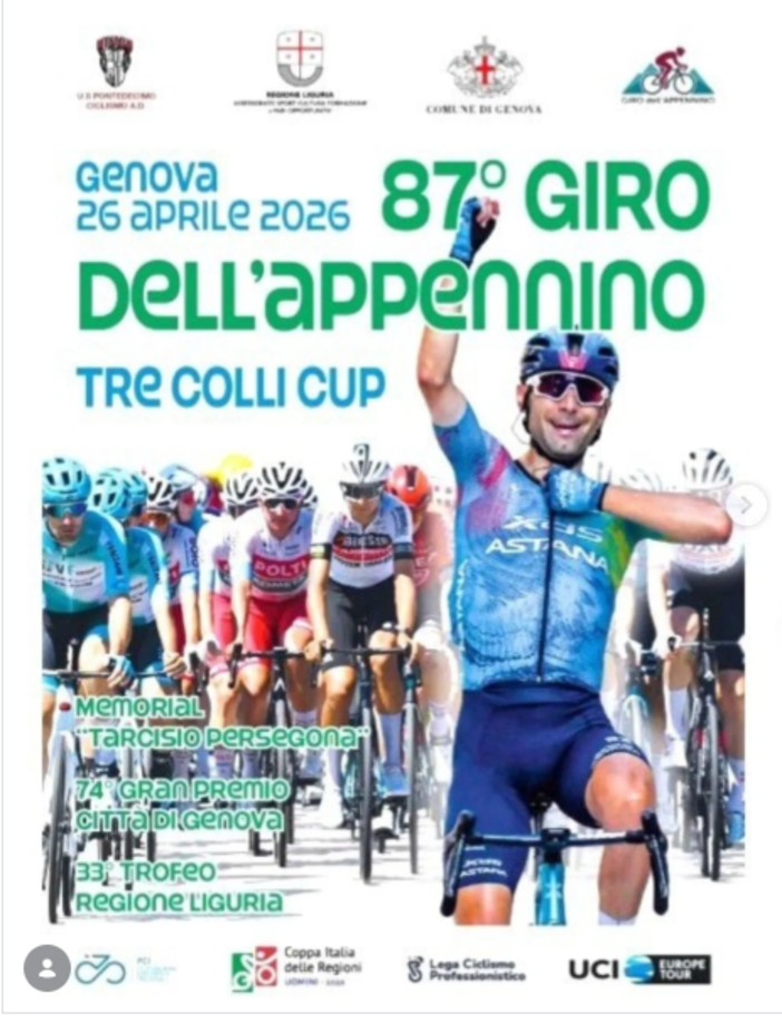 Giro dell’Appennino, non solo sport: consulti medici gratuiti e incontro con esperti in Piazza Rossetti