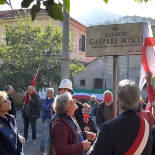 I giardini di via Ligorna intitolati al partigiano Gaspare Bosco (Video)