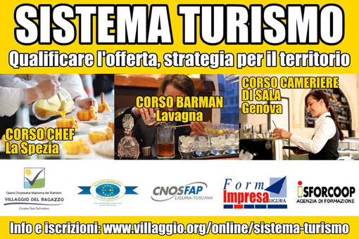 “Sistema Turismo”: in Liguria i corsi di formazione professionale per l'economia turistica