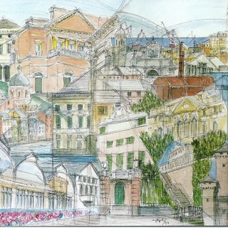 I tesori di Genova negli splendidi disegni di Maria Giovanna Figoli