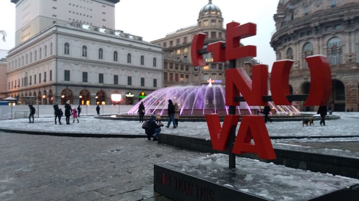 Genova, nevicata in esaurimento nella serata. Attenzione al ghiaccio