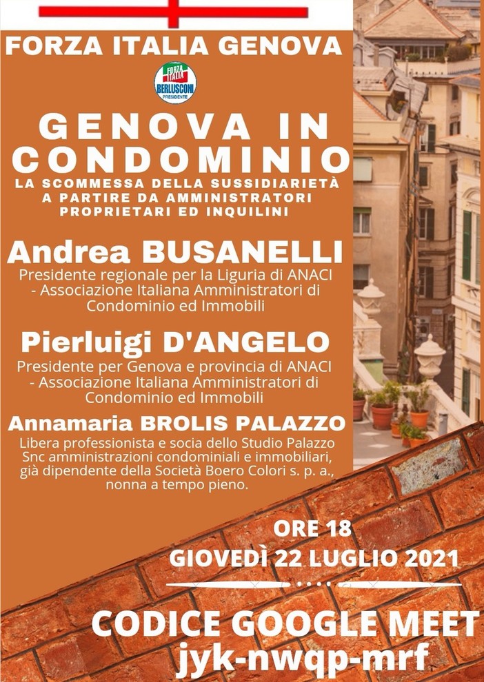 ‘Genova in condominio: la scommessa della sussidiarietà a partire da amministratori, proprietari ed inquilini’