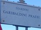 La targa dedicata ai Giardini Garibaldini Praesi La targa dedicata ai Giardini Garibaldini Praesi