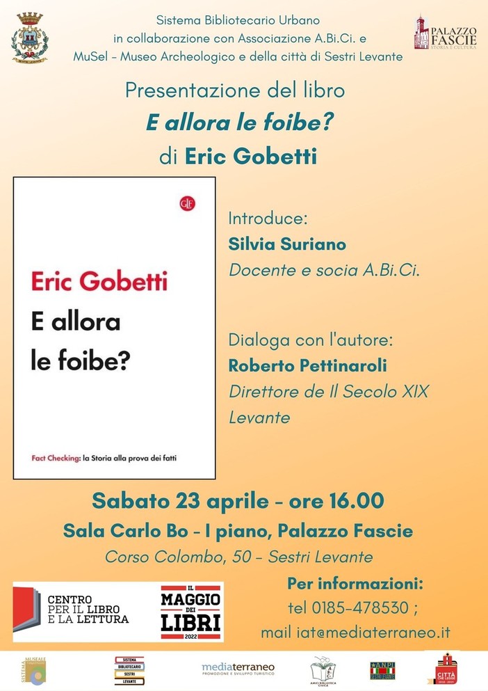 Presentazione libro "E allora le foibe?" di Eric Gobetti Presentazione libro "E allora le foibe?" di Eric Gobetti